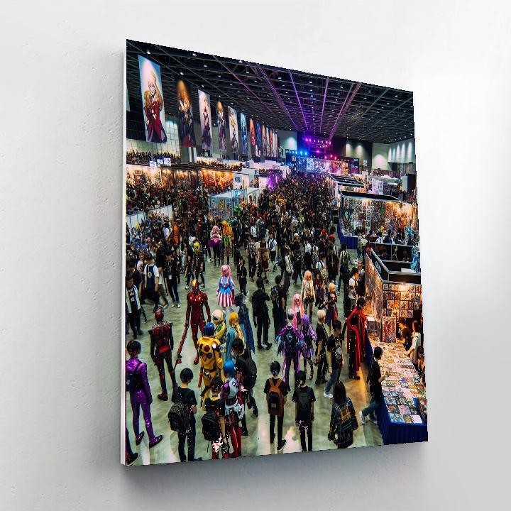 San Diego Comic-con International Paint By Numbers Art