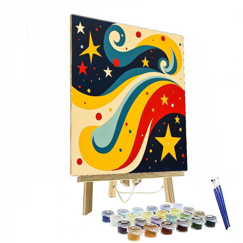 Joan Miró Inspired Whimsical Starry Dreams  Numbered Painting Kits