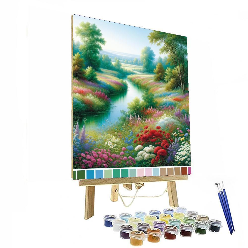 Riverside Meadow Bliss Paint By Numbers Art