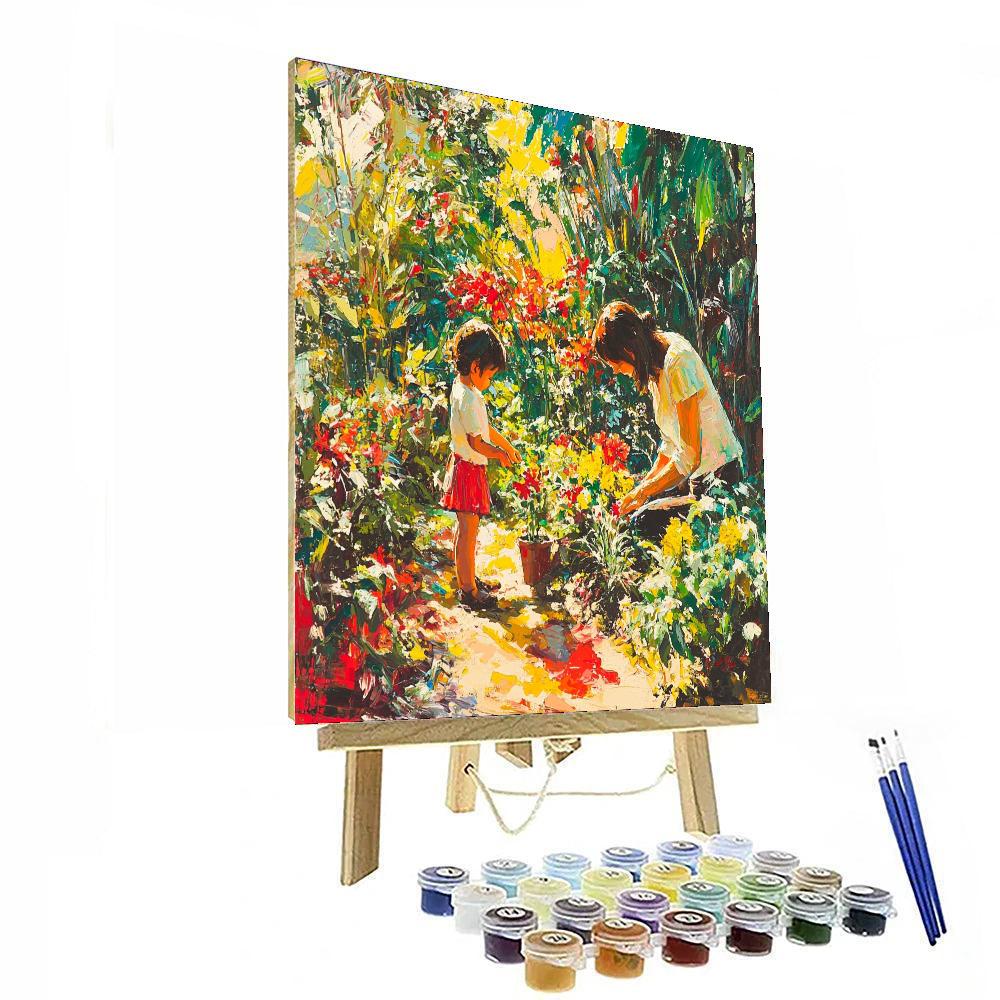 Garden’s Glow Number Painting