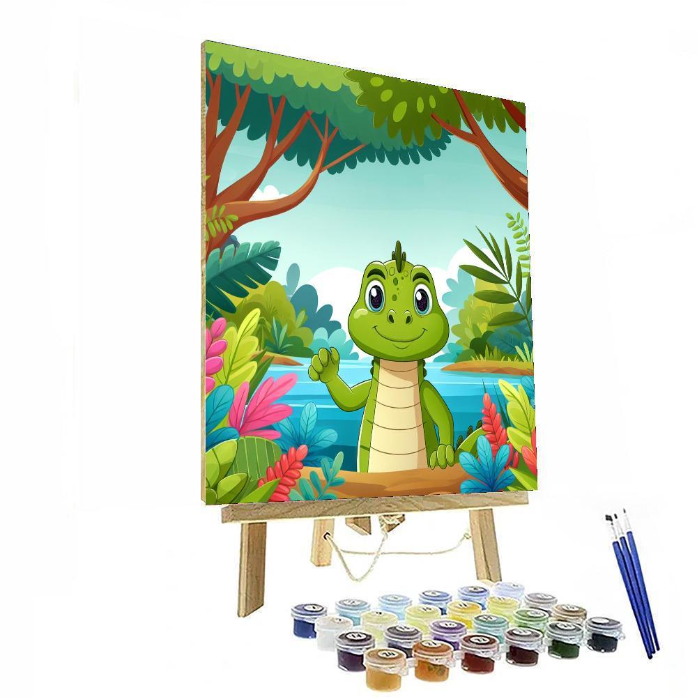 Inquisitive Iguana Expedition Painting Number Kit