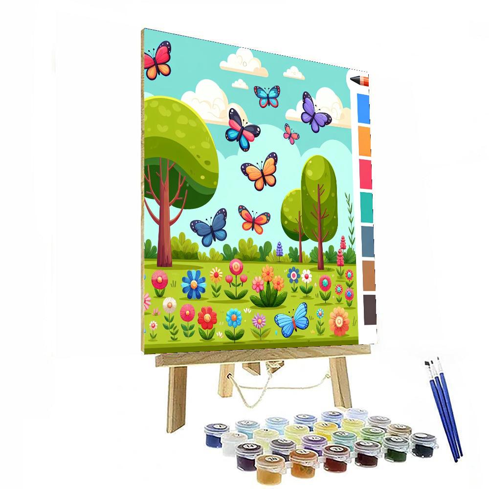 Garden Butterfly Safari Painting By Numbers Kit