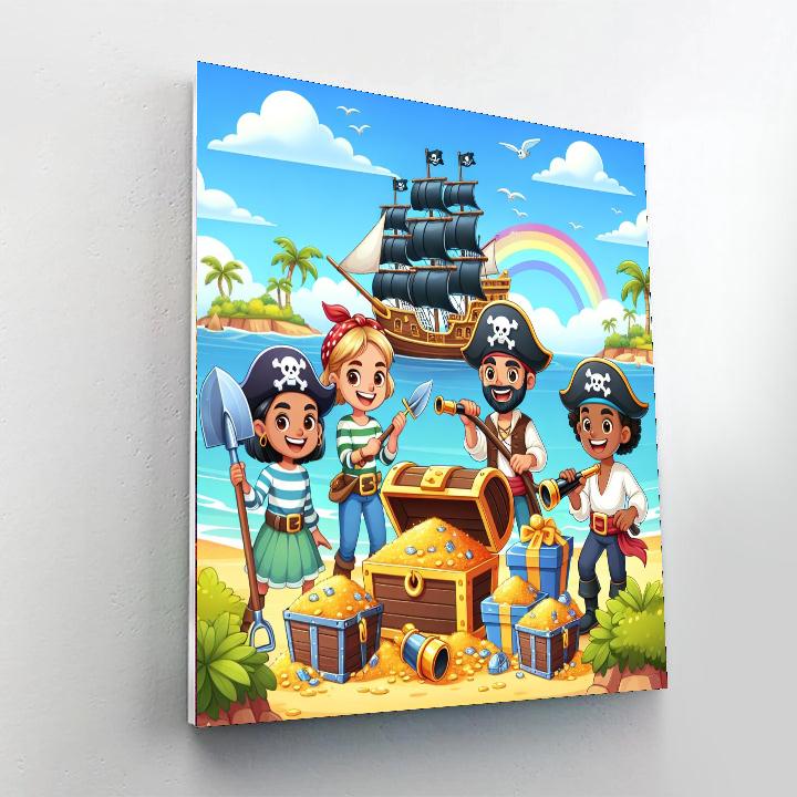 Fantastic Pirate Adventure Number Painting