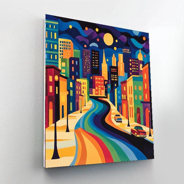 Stuart Davis Inspired Urban Jazz Rhythms  Paint By Numbers