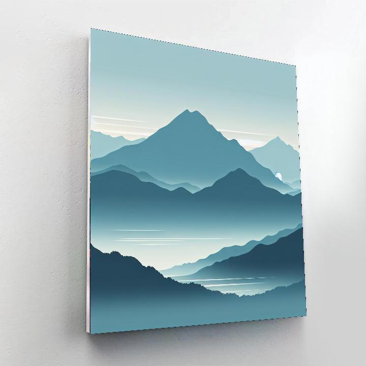 Mountain Mist Morning Paint By Color