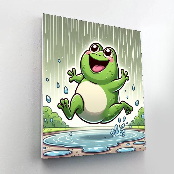 Frog's Rainy Day Frolic Numbered Painting Kits