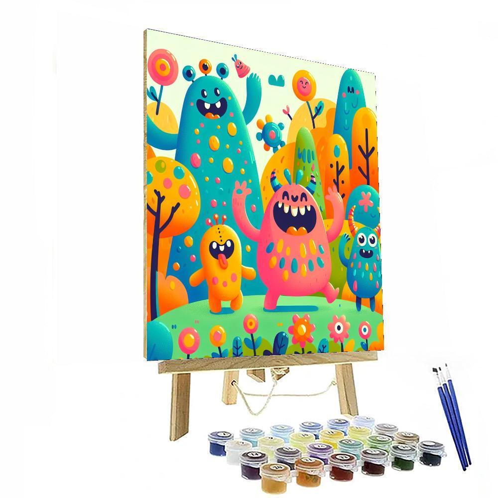 Playful Monsters Paint By Color