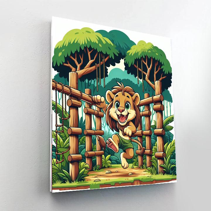 King Of The Jungle's Jungle Gym Paint By Numbers Kits