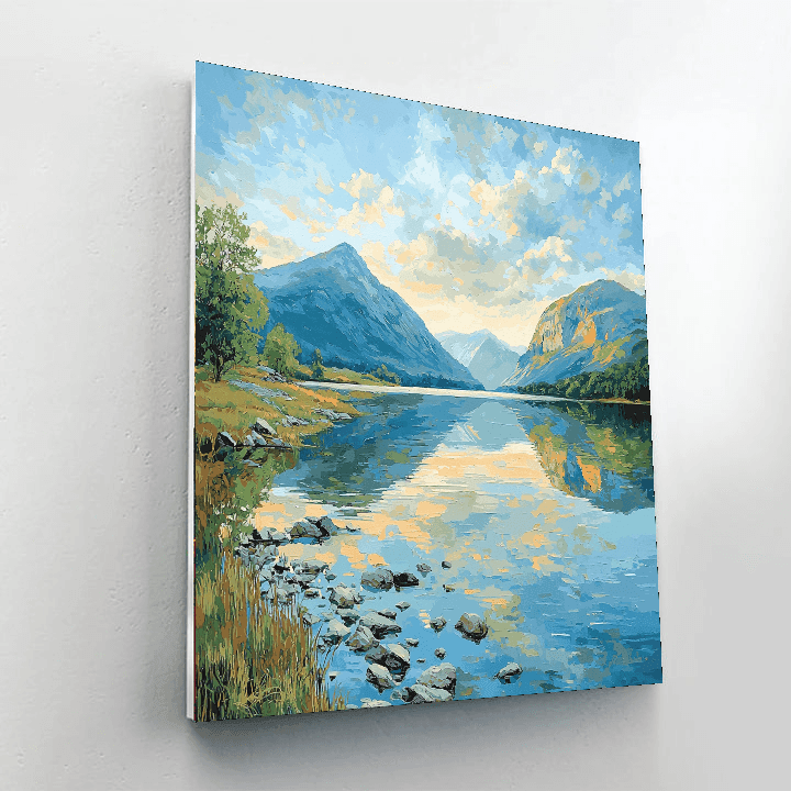 Caspar David Friedrich Inspired Reflections Of Solitude  Paint By Numbers Kits