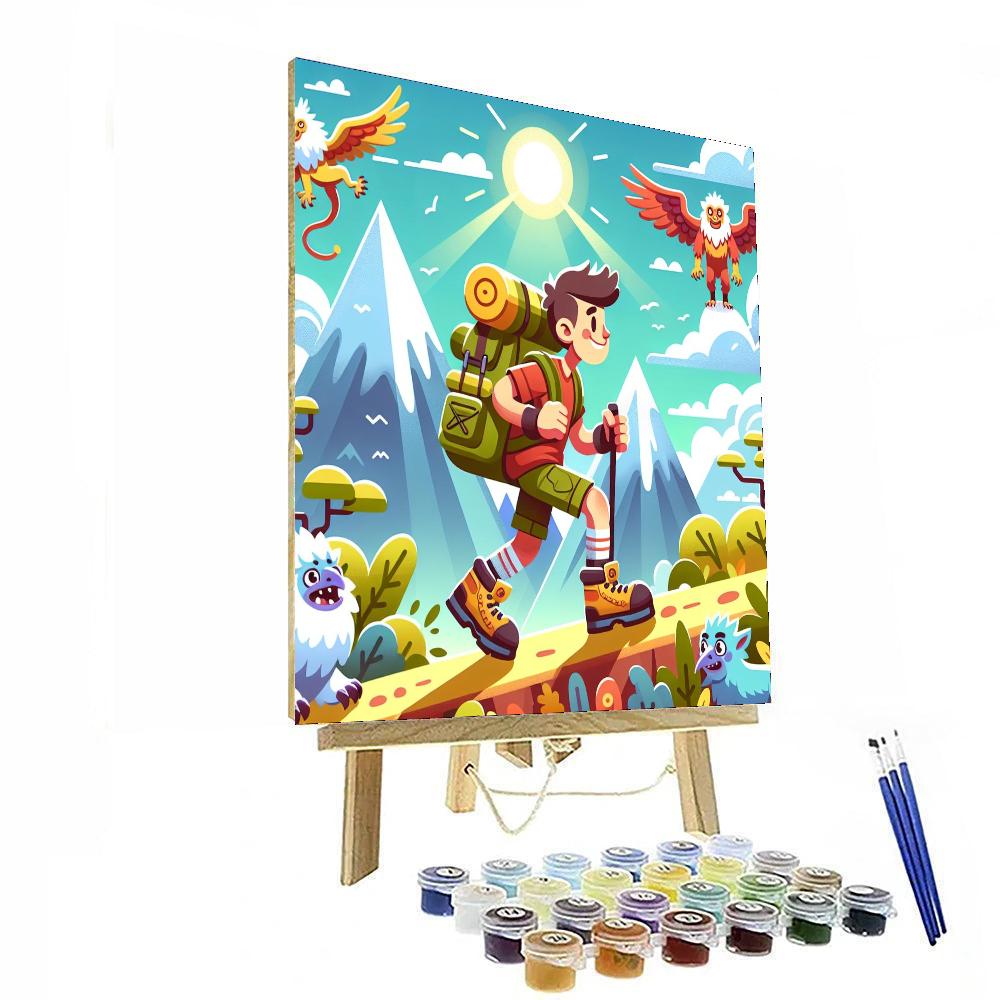 Enchanted Mountain Trek Painting Number Kit