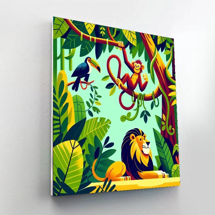 Fantastic Jungle Safari Paint By Numbers Kits