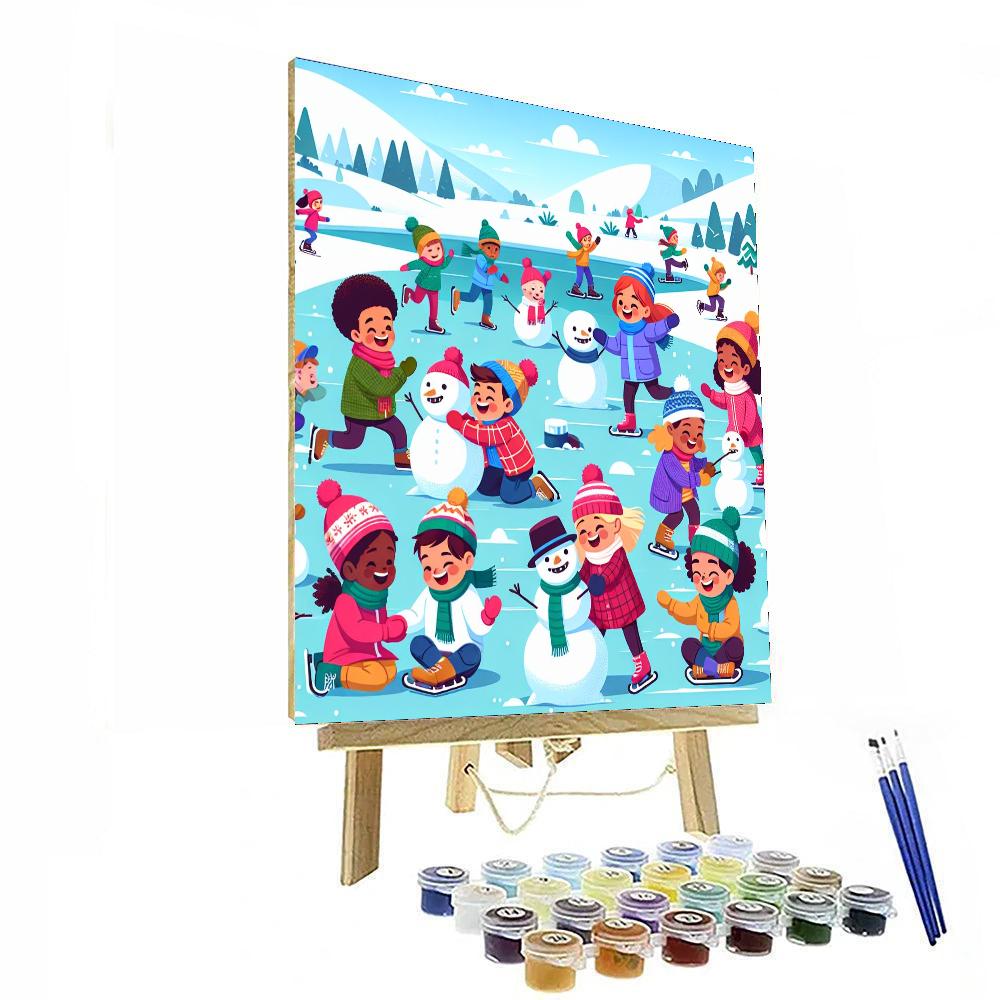 Adventures In Snowy Wonderland Paint By Numbers