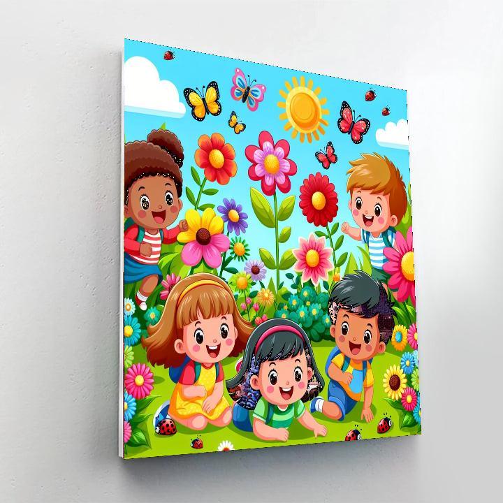Jolly Garden Adventure Painting Number Kit
