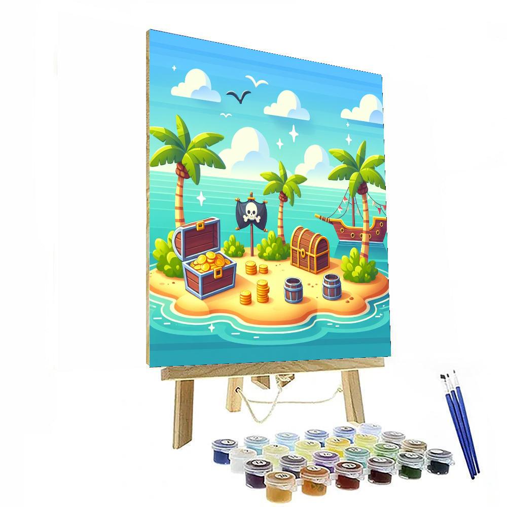 Secret Treasure Island Painting Number Kit