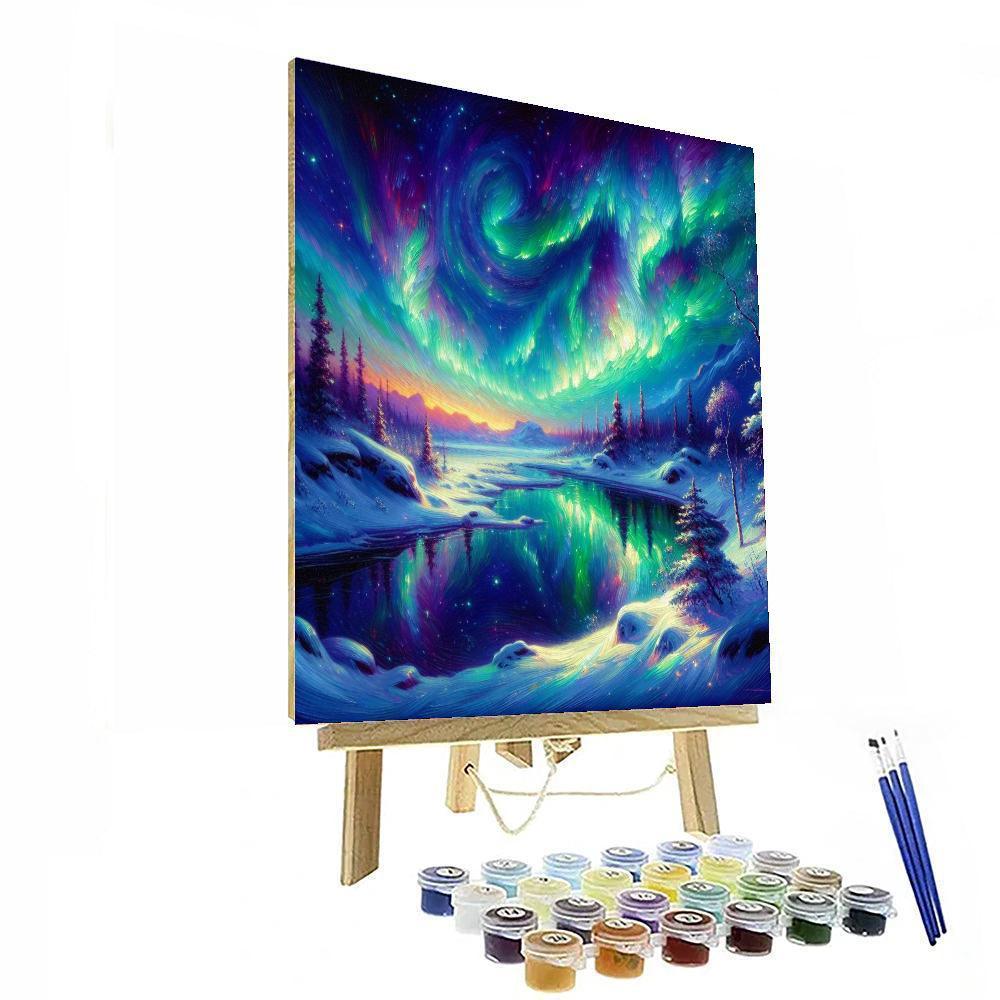Aurora Borealis Adventure Paint By Color