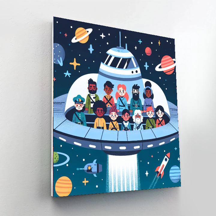Space Pirate Voyage Paint By Color