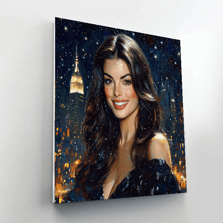 Anne Hathaway: Enchanting The World From Gotham To Les Misérables Paint By Numbers Art