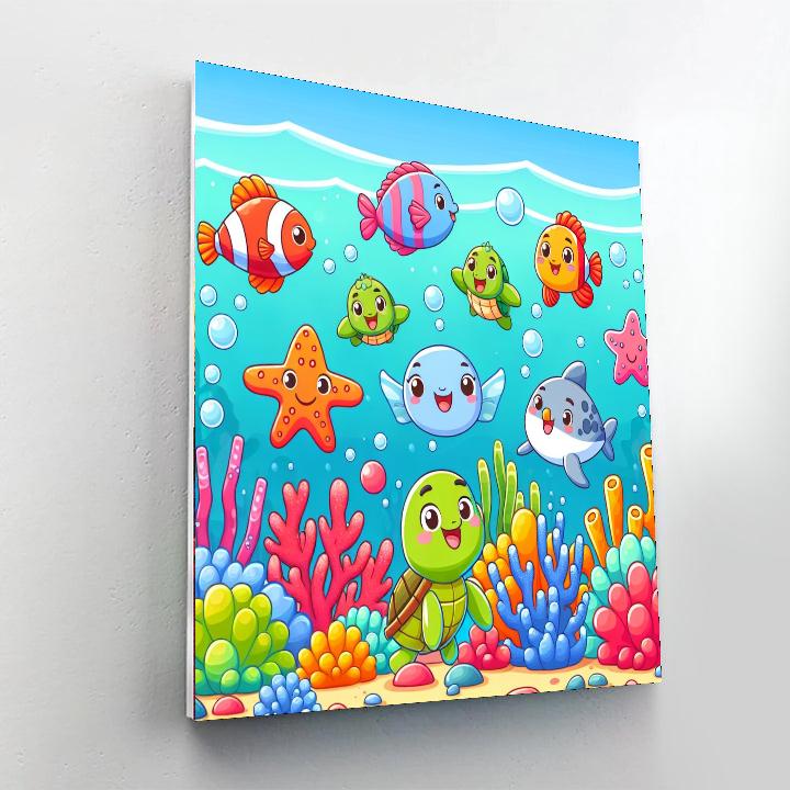 The Joyful Underwater Adventure DIY Paint By Numbers