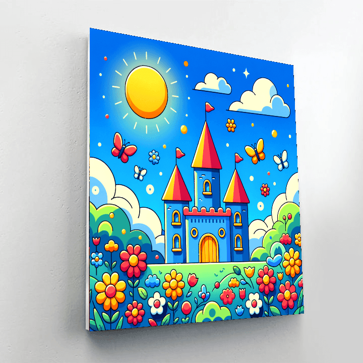 Enchanted Castle Garden DIY Paint By Numbers