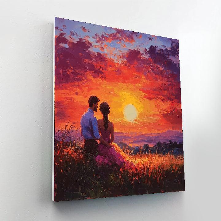 Embrace Of The Sunset Paint By Numbers