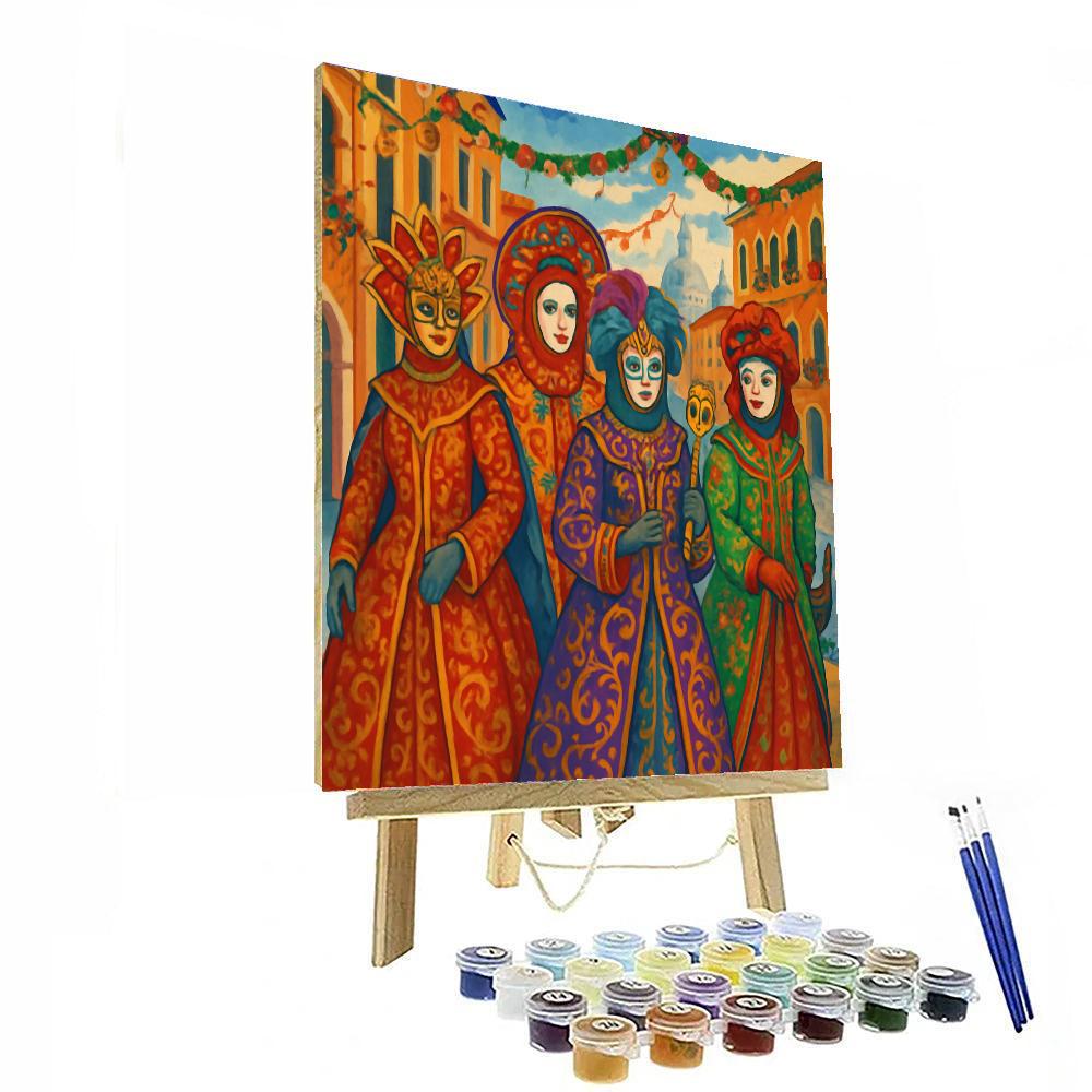 The Venice Carnival - Venice Painting By Numbers Kit