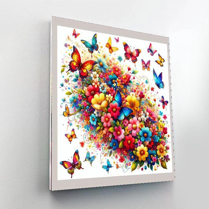Colorful Butterfly Wonderland Paint By Number