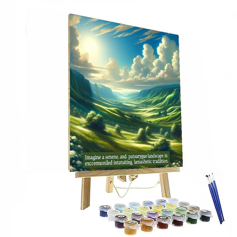 Sunny Countryside Adventure Painting Number Kit