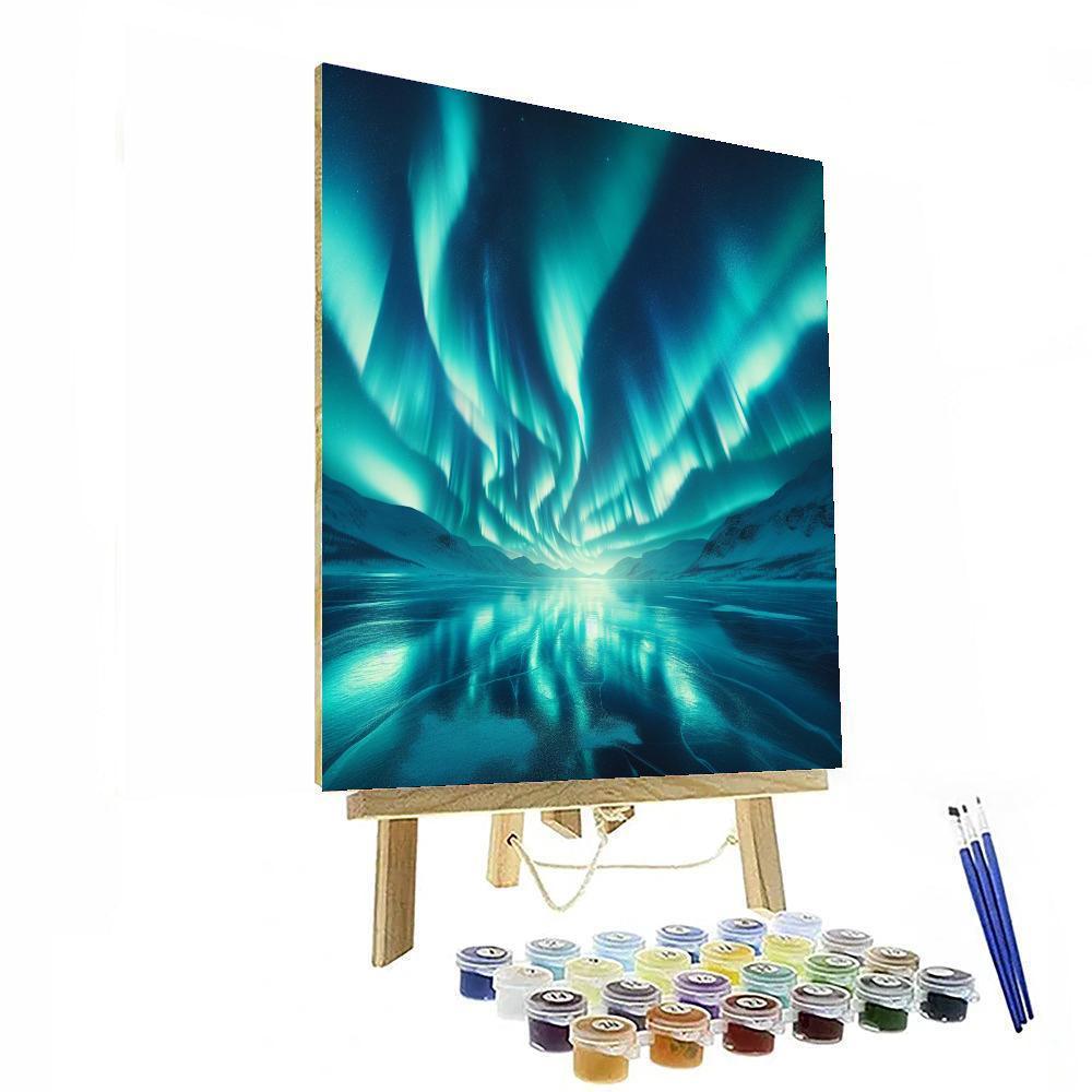 Dancing Aurora Borealis Paint By Color