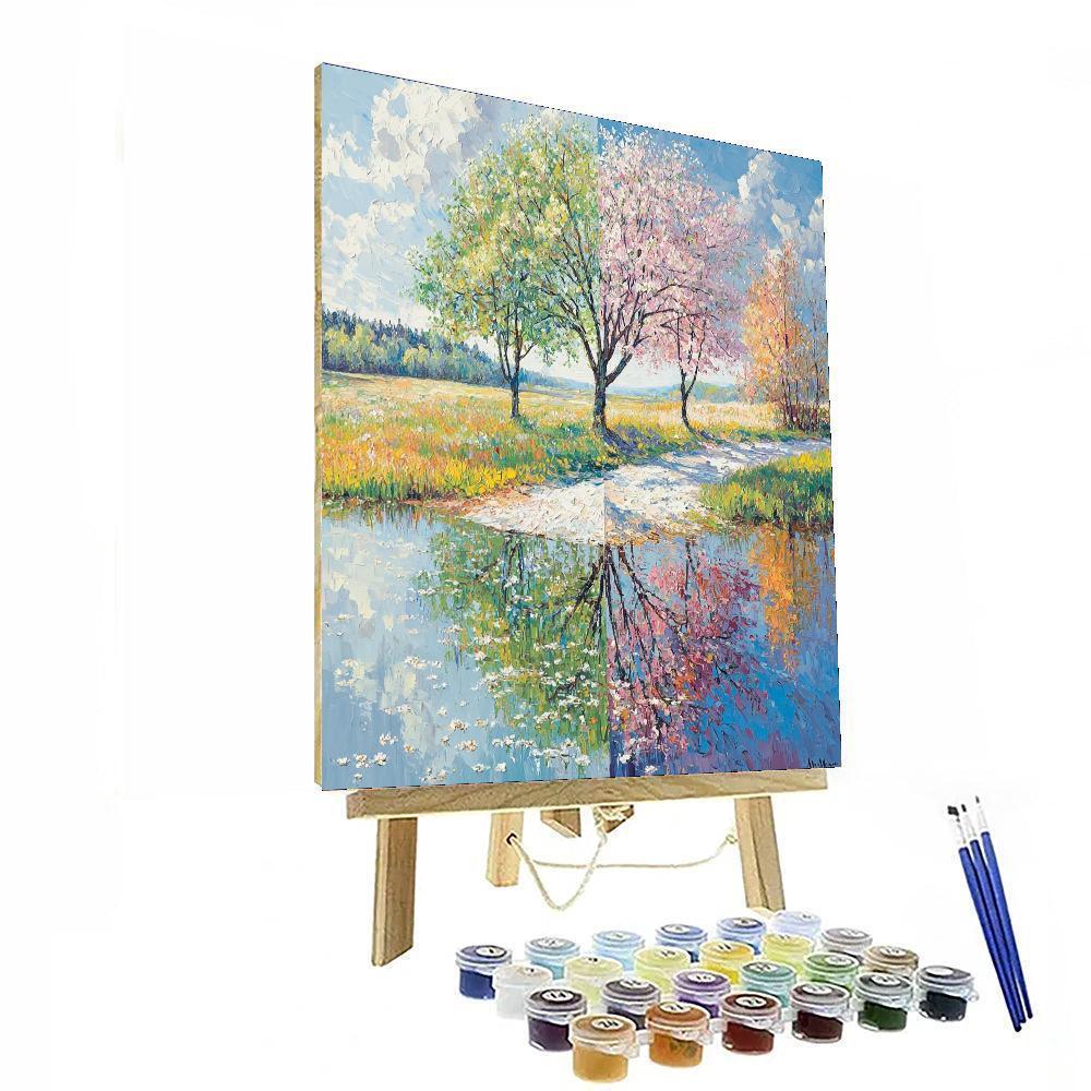 Claude Monet Inspired Celestial Seasons  DIY Paint By Numbers