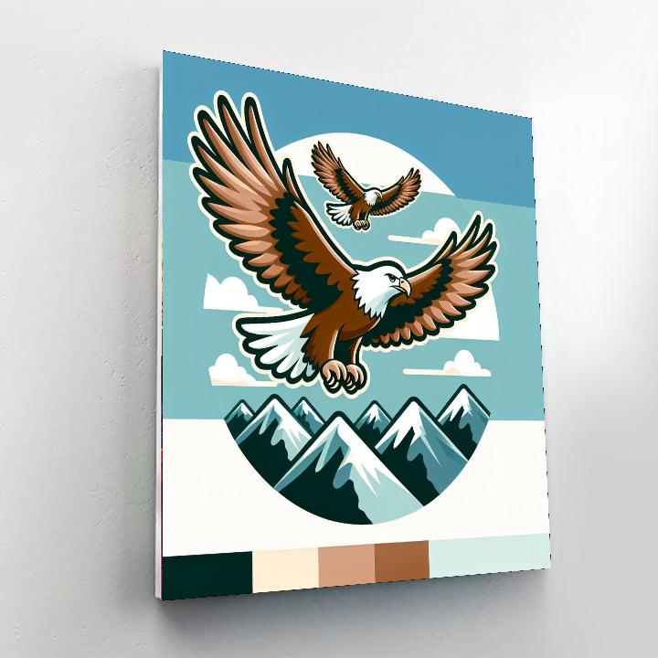 Enchanted Eagles Paint By Numbers Art