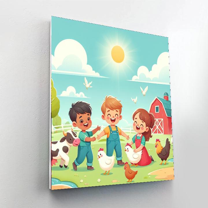 Sunshine On The Farm Paint By Number