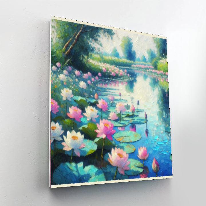 Serene Lotus Sanctuary Paint By Numbers