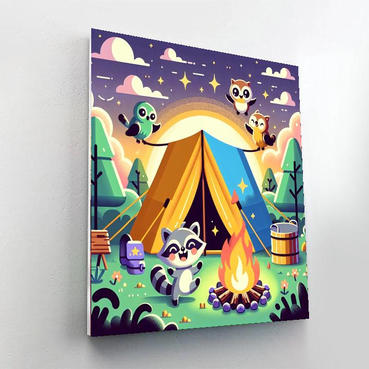 Outdoor Camping Fun Paint By Color