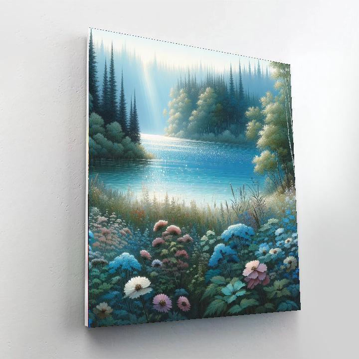 Enchanted Lake Retreat DIY Paint By Numbers