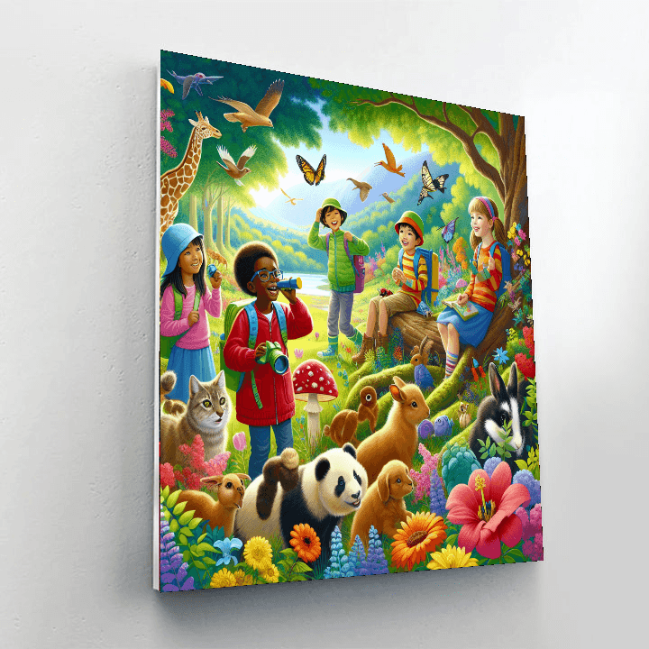 Adventurous Woodland Explorers Painting By Numbers Kit