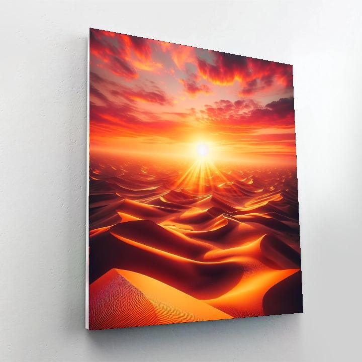 Sunset Desert Mirage Paint By Numbers Art
