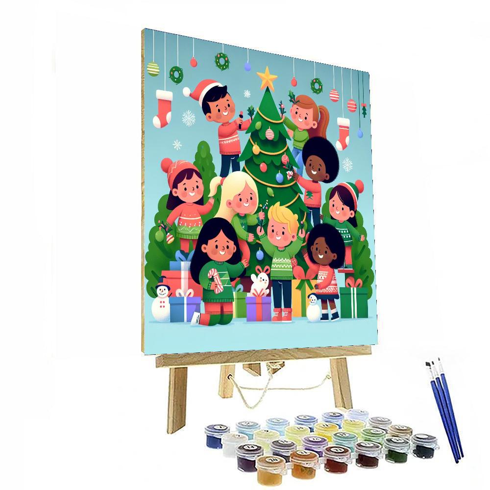 Jolly Holiday Adventure Numbered Painting Kits