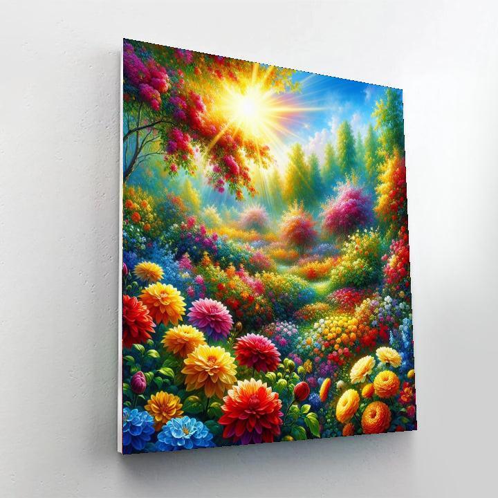 Garden In Bloom Splendor Paint By Number