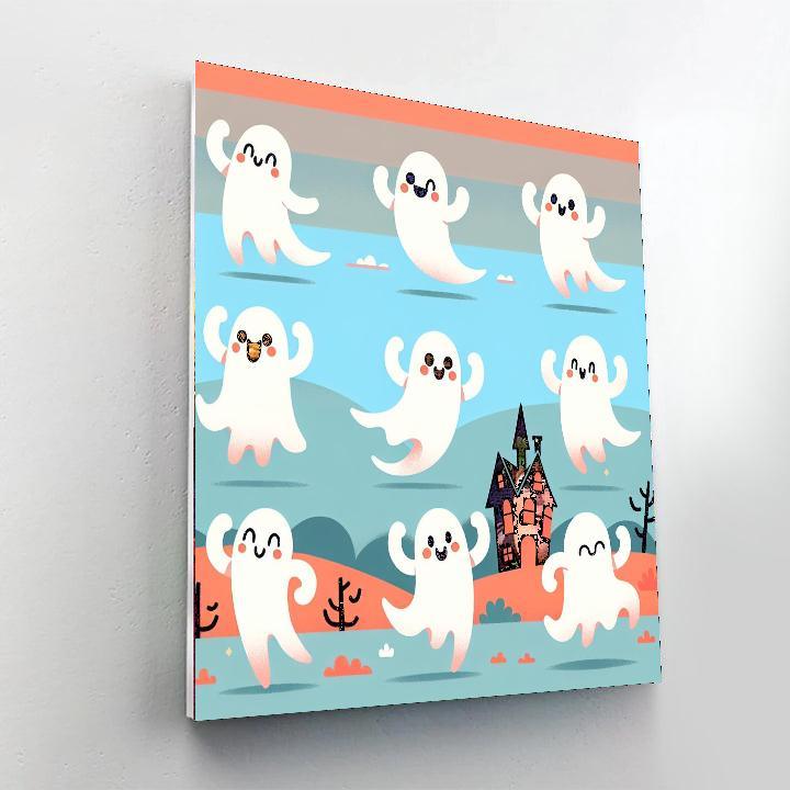 Giggling Ghost Gala Paint By Color
