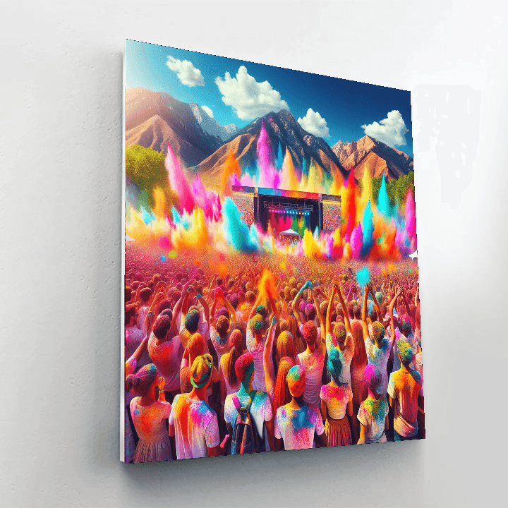 Festival Of Colors - Utah, Usa Painting By Numbers Kit