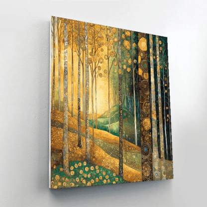 Gustav Klimt Inspired Forest Of Dreams  Numbered Painting Kits