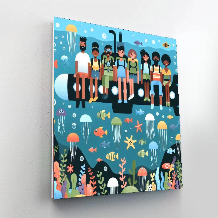 Undersea Mystery Explorers Numbered Painting Kits
