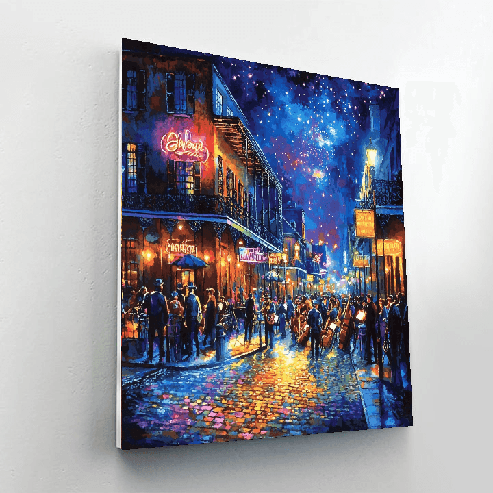 Bourbon Street - New Orleans Numbered Painting Kits