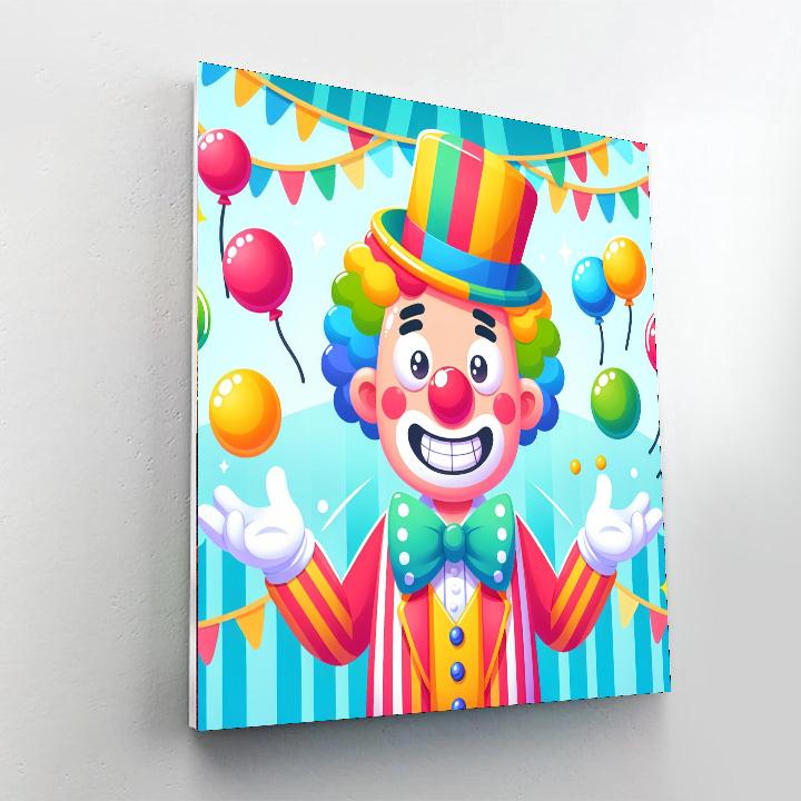 Charming Circus Clown Numbered Painting Kits
