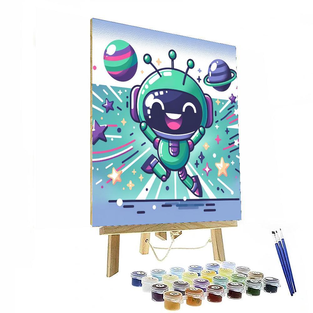 Bouncy Robot Alien DIY Paint By Numbers