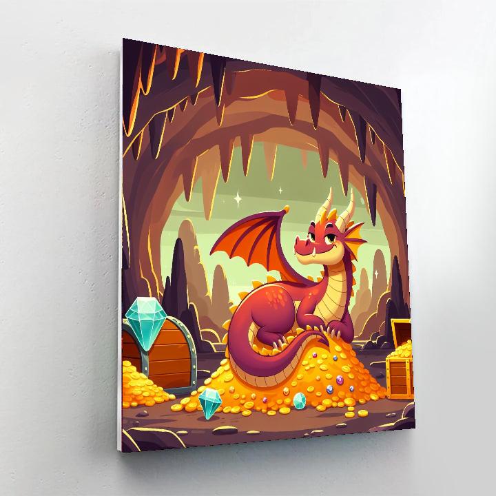 Royal Dragon's Lair Number Painting