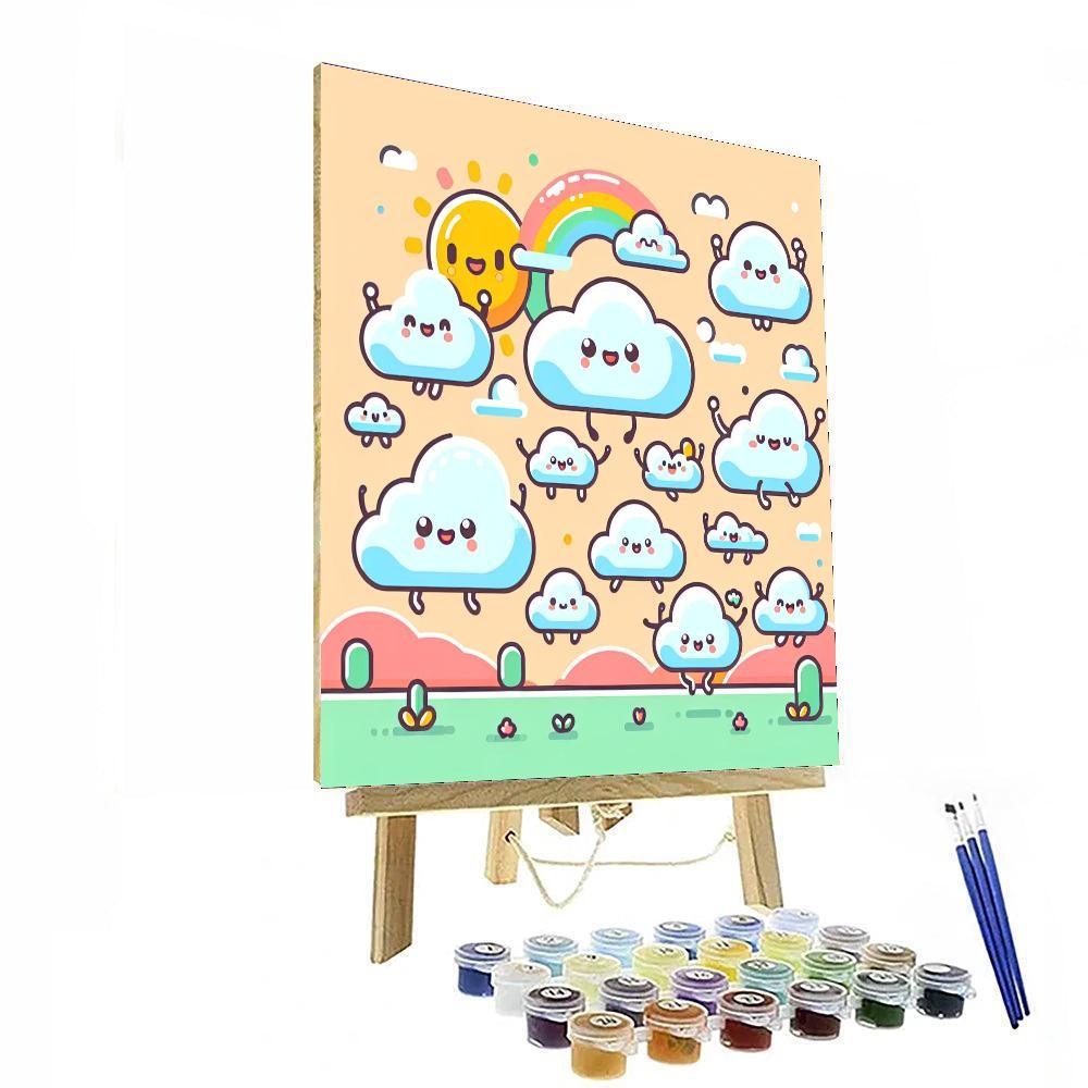 Cheerful Cloud Kingdom Paint By Numbers