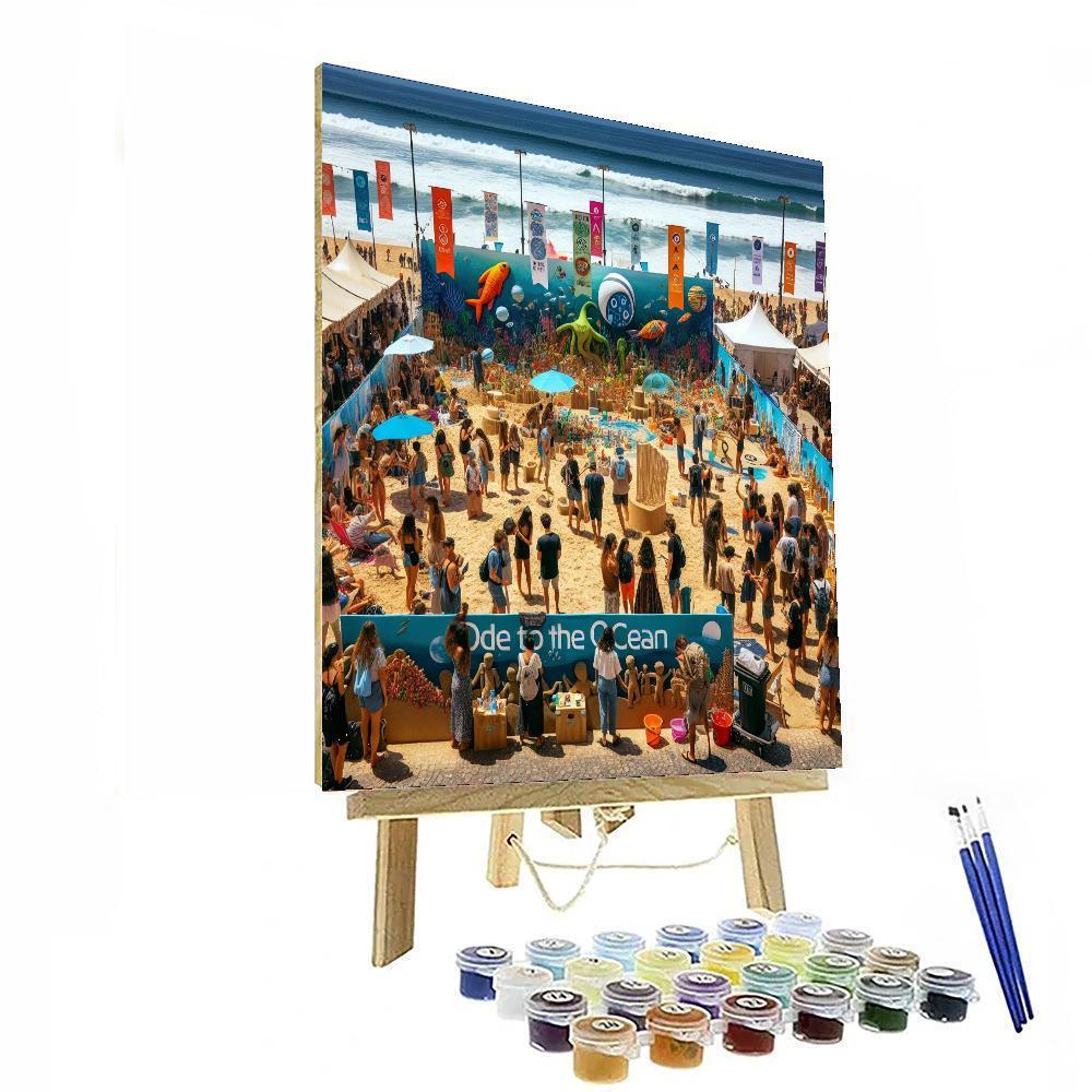 Ode To The Ocean DIY Paint By Numbers