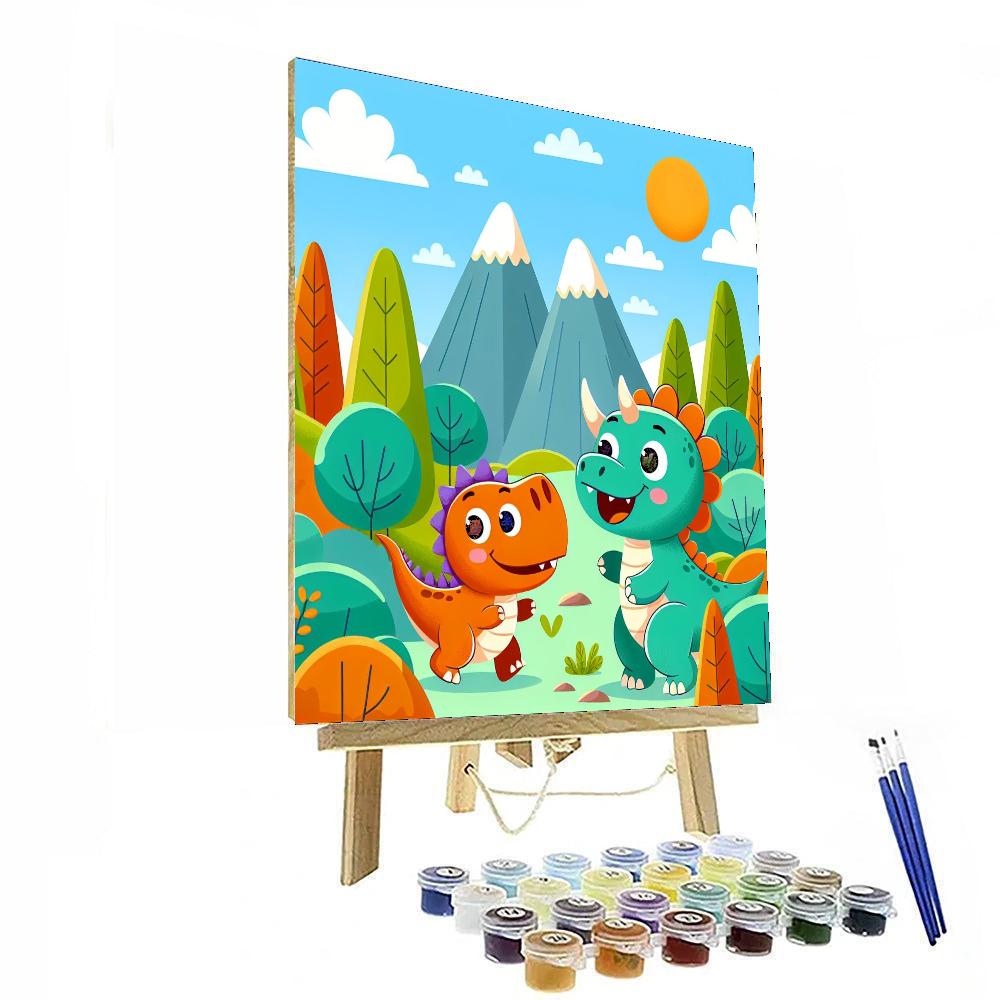 Adventures In Dino Valley Paint By Numbers