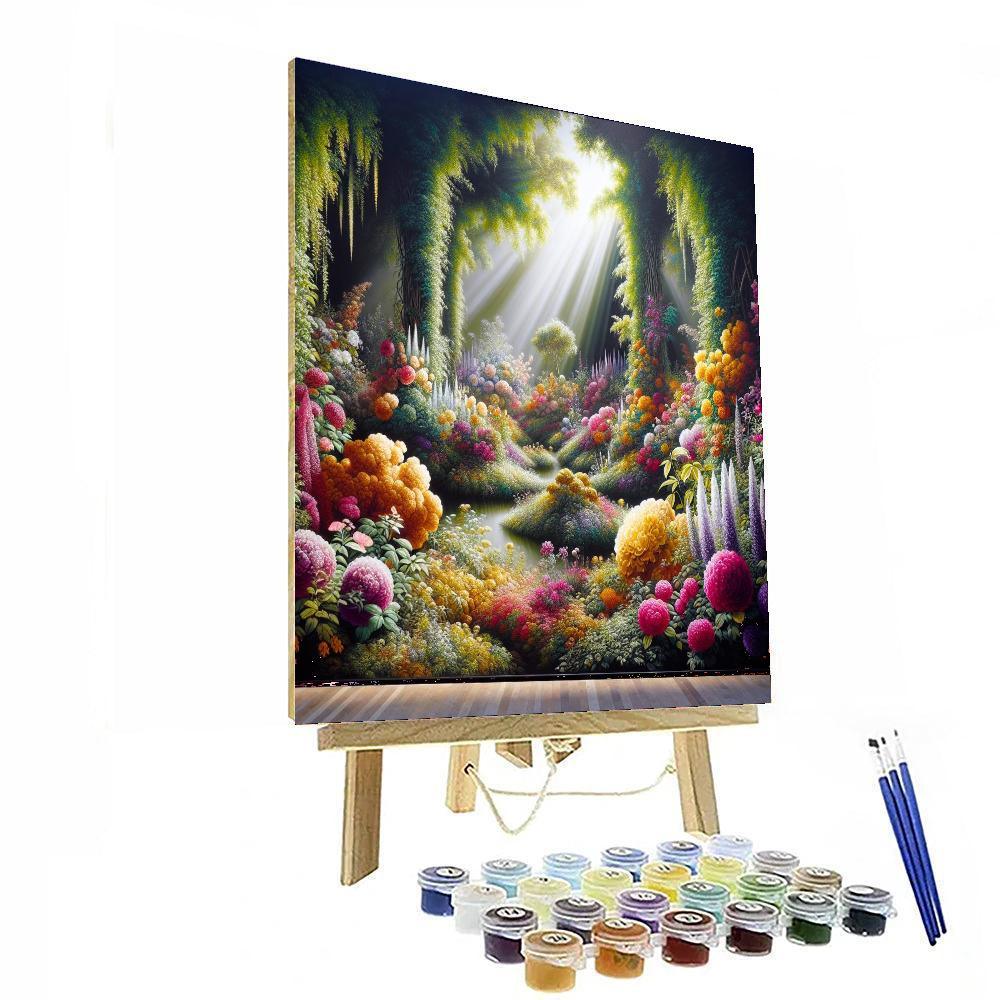 Botanical Garden Delight Paint By Numbers Art